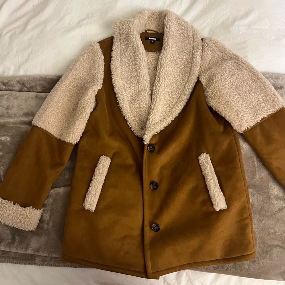 Apparis Suede & Shearling Jacket